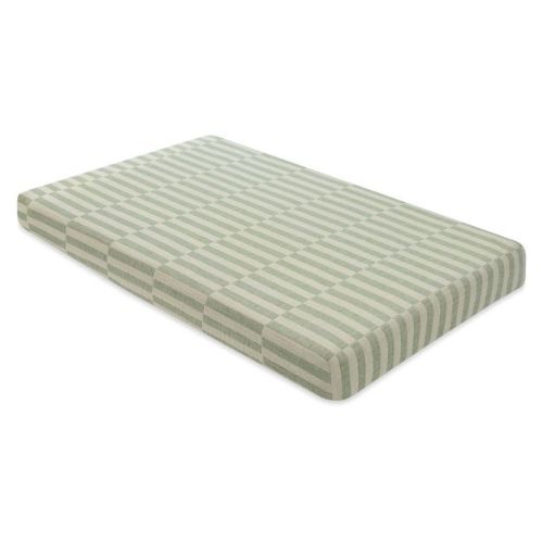 Babyletto Mini Crib Sheet in GOTS Certified Organic Muslin Cotton - Moss Stripe