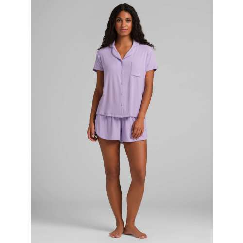 Slinky Rib Short Sleeve PJ Set | Ribbed Pajama Set | Comfrt