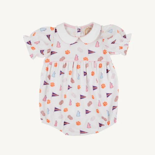 Clemson Britt Bubble - Tiger Triumph with Worth Avenue White & Palm Be