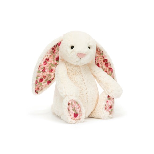 Medium Blossom Cream Bunny 'Berry' 12-Inch Plushie