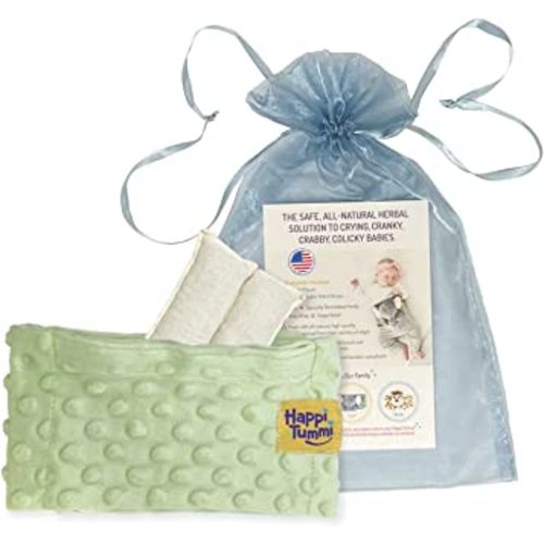Happi Tummi Colic and Gas Relief for Babies and Infants- Heated Belly Wrap for Newborns - Aromatherapy Wrap for Upset Tummy and Constipation