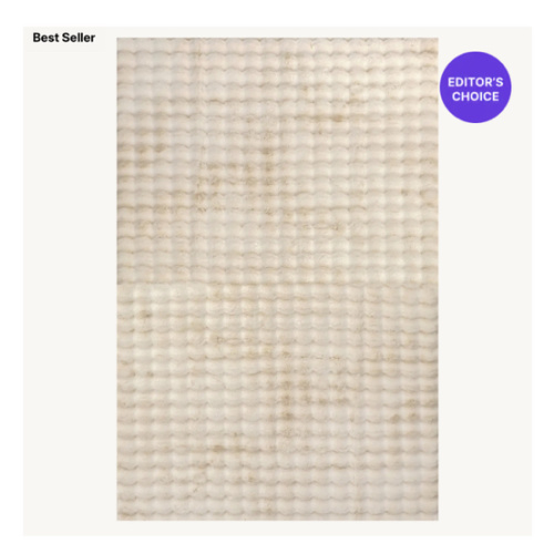 Ivana Checkered Plush Cloud Washable Rug | Taupe – Rugs USA