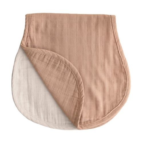 Organic Cotton Muslin Burp Cloth 2-Pack Natural/Fog One Size