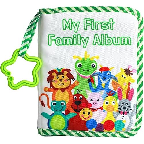 Baby Photo Album, My First Photo Album for Baby, 4x6 Inch Soft Cloth Family Book