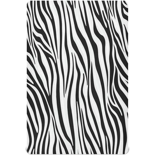Zebra Print White Black Crib Sheets for Boys Girls Pack N Play Sheet Soft Breathable Mini Crib Sheets 39" x 27"