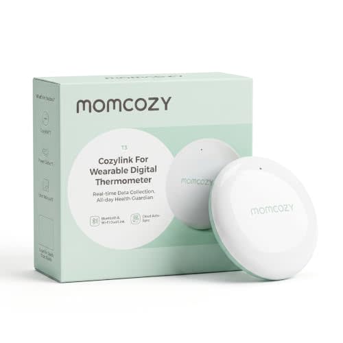 Momcozy CozyLink for Wearable Digital Thermometer, Accessory Only | Not a Thermometer, Requires Momcozy Baby Thermometer,More Stable Remote Temperature Monitoring Within 10m,Signal-Boosting