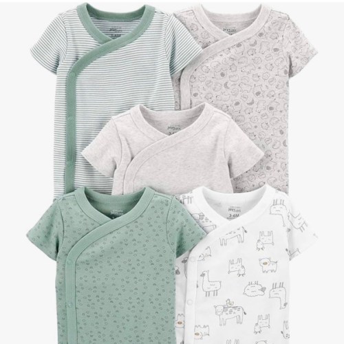 Simple Joys by Carter's Unisex Baby 5-pack Side Snap Short-sleeve Bodysuit