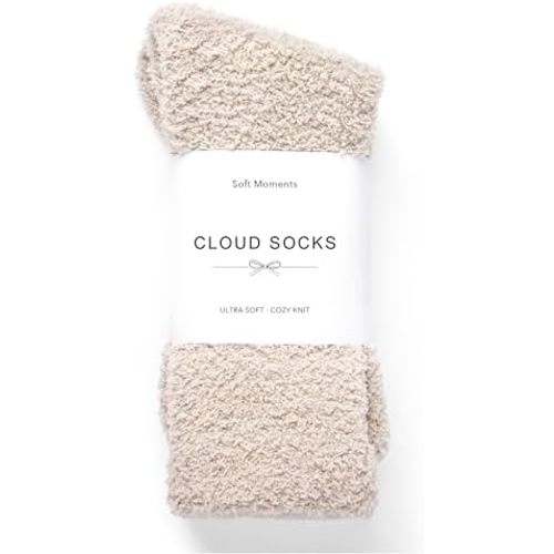 Fuzzy Socks for Women Men Gifts, Warm Cozy Fluffy Cloud Slipper Style, Comfy Winter Sleep Sock, Stocking Stuffer