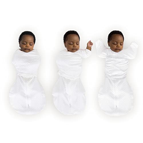 SwaddleDesigns 6-Way Omni Swaddle Sack Arms Up Swaddle for Newborn, More Options to Calm Startle Reflex, Improves Sleep