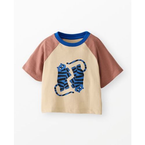 Oversized Raglan Sleeve Graphic T-Shirt