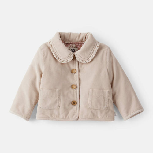 Khaki Baby Girl Corduroy Fashion Jacket - Brown | Carter’s Oshkosh Canada