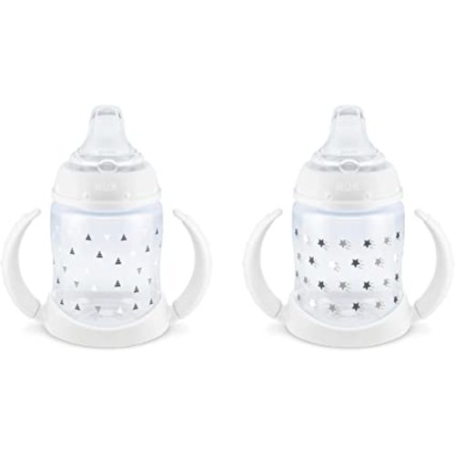 NUK Learner Cup, 6+ Months, Timeless Collection, Amazon Exclusive, 5 Oz, Pack of 2 – BPA Free, Spill Proof Sippy Cup