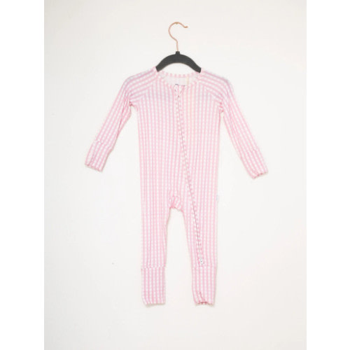 The Uptown Baby *Sleep Romper* Pink Gingham