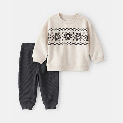 Baby Boy Carter’s 2 pc Fair Isle Sweatshirt & Pant Set