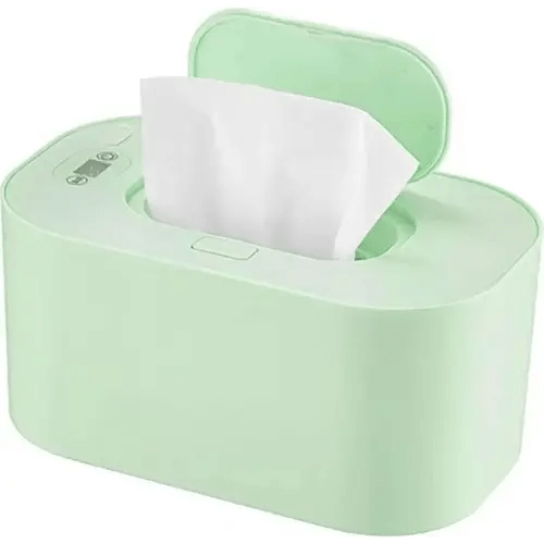 Baby Wipe Warmer,USB Wet Tissue Warmer-Portable Smart Wipe Heater for Travel Temperature-Keeps Wipes Warm and Moist,Wipes Warmer Thermostat-Controlled Wet Tissue Heater,for Home Car (Green)