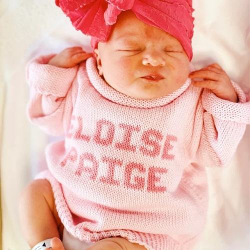 Custom Knit Pullover | Personalized Sweater for Baby and Kids | Winter clothes for babies | Baby pullover | Baby Sweater |