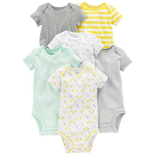 Simple Joys by Carter's Unisex Babies' Short-Sleeve Bodysuit