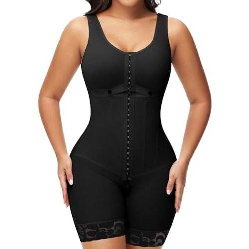 SHAPSHE Fajas Colombianas Moldeadoras Full Body Shaper Postparto Post Surgery Stage 2/3 Tummy Control Compression Garment