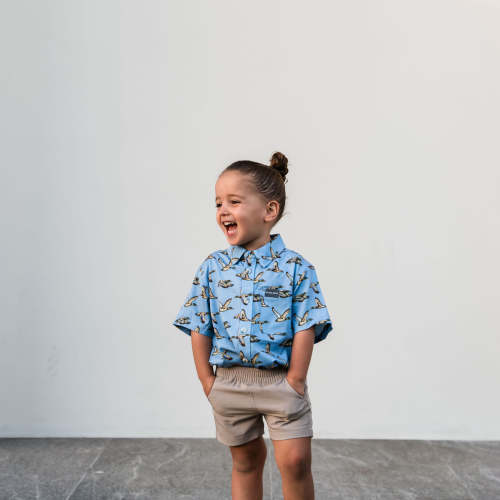 Youth Everyday Short - Khaki - Duck Hunt Pocket – BURLEBO