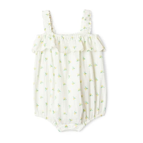 Amazon Essentials x Sofia Grainge Baby Girls' Cotton Gauze Sleeveless Romper