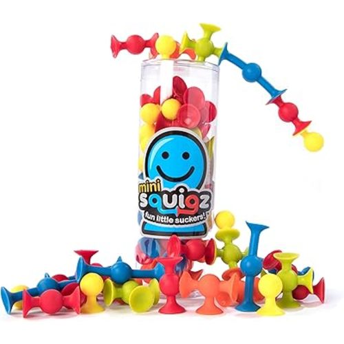 Fat Brain Toys Mini Squigz 30 Piece Set - Suction Construction for Ages 5 to Adult