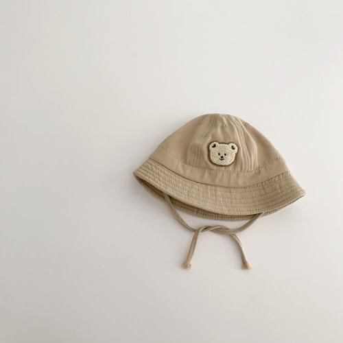 Baby Bear Patch Earthy Color Bucket Hat