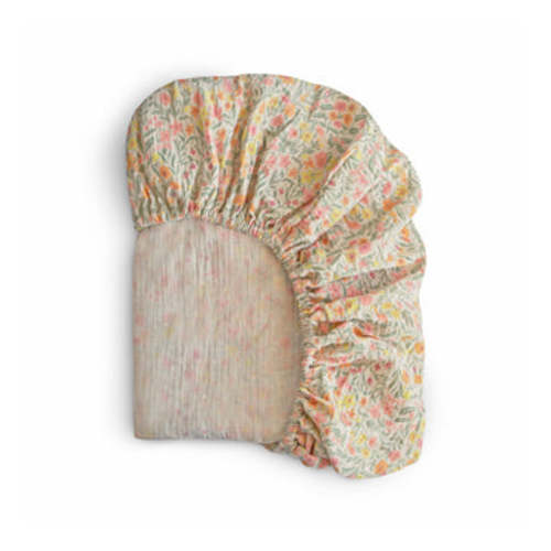 Mushie Mini Baby Muslin Crib Sheet