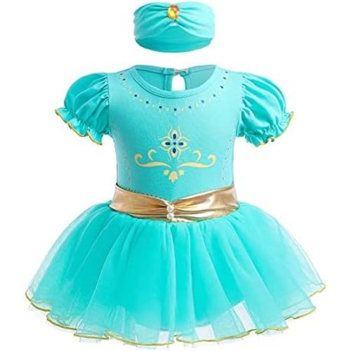 HIHCBF Baby Girls Christmas Princess Costume Mermaid Sofia Belle Halloween Birthday Party Romper Tutu Dress w/Headband