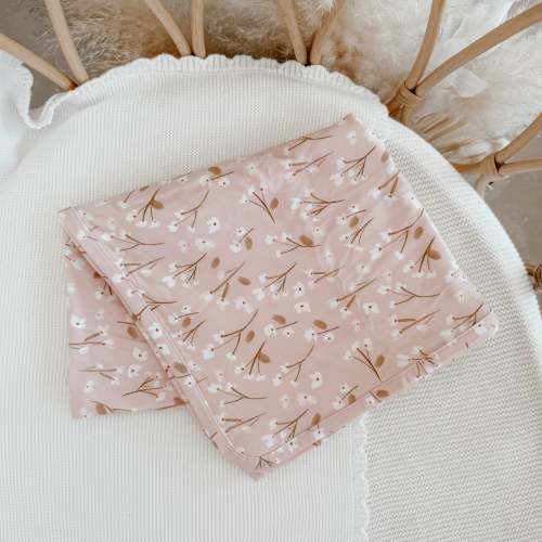 Cotton Swaddle - Blushing Blooms
