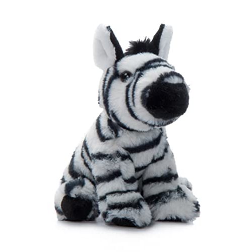 The Petting Zoo Zebra Stuffed Animal Plushie, Babiez, Kids Gifts, 6 in | Wild Onez Zebra Realistic Wildlife Zoo Animals by Zoologee. Great Toys for Girls and Boys. Plush Gifts for Kids
