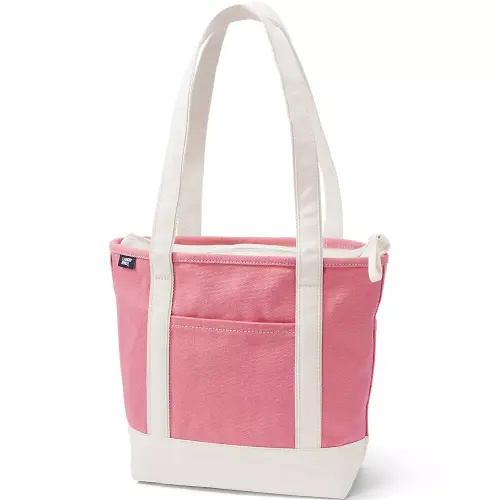 Zip Top Long Handle Canvas Tote Bag - Medium