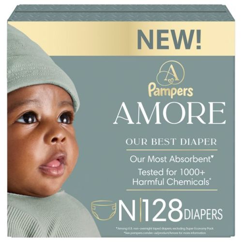 Amore by Pampers Diapers Enormous Pack - Size Newborn - 128ct