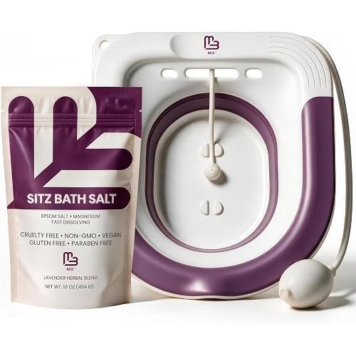 M3 Sitz Bath Soak for Postpartum & Hemorrhoid Care with Magnesium, 16 oz