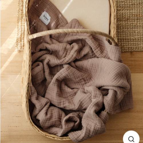 Muslin Bubble Blanket - Chocolate