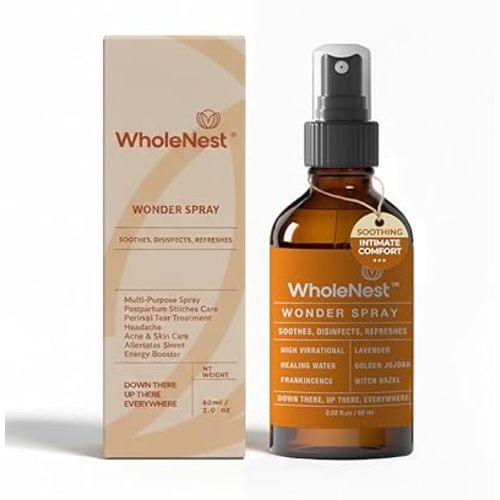 Postpartum Essentials Multi-Use Perineal Spray | All-Natural Postpartum Spray with Witch Hazel & Frankincense Oil | Gentle Support for Face & Room Mist, Birth Recovery & Breastfeeding | 60ml