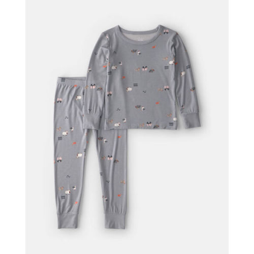 Toddler 2-Piece Halloween PurelySoft™ Snug Fit Pajama Set - Grey | Carter's