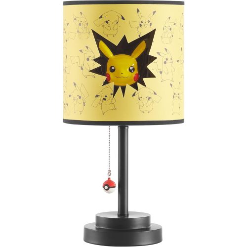 Pokemon Die Cut Double Shade Table Lamp, Yellow