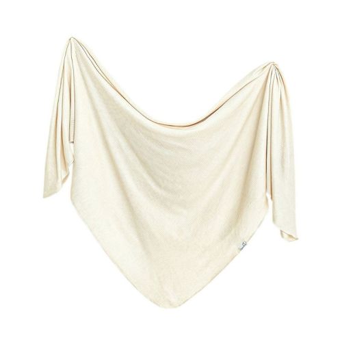 Copper Pearl Knit Swaddle Blanket - Clover