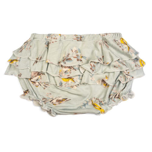 Blue Bird Bamboo Ruffle Bloomer