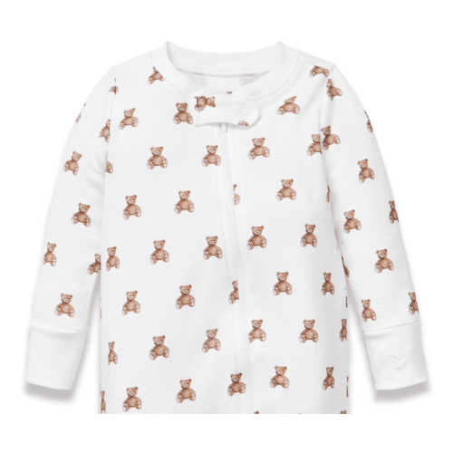 Baby's Pima Romper in Teddy Tales
