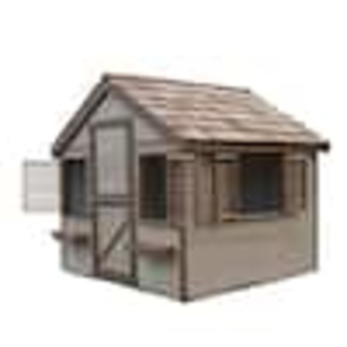 Canadian Playhouse Factory 6 ft. x 6 ft. Little Alexandra Cottage Playhouse with Cedar Roof LAC66