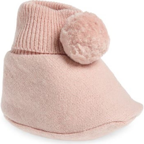 Pompom Cotton Bootie