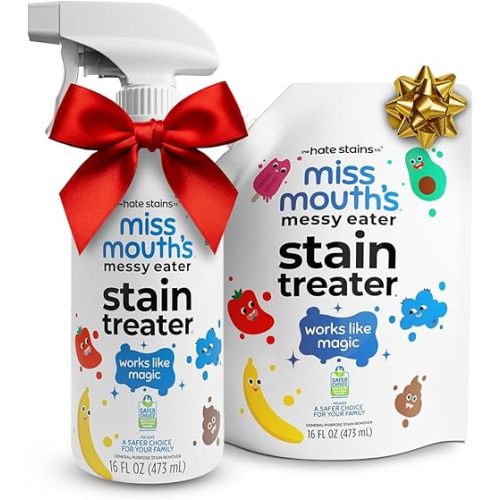 Miss Mouth's Messy Eater Stain Treater - 16oz Spray and 16oz Refill Pouch