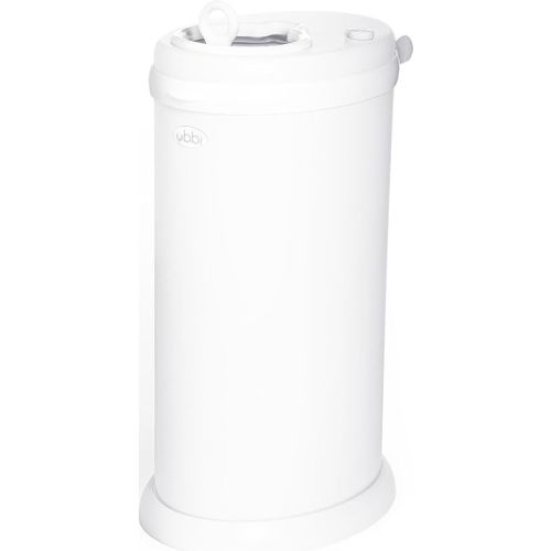 Amazon.com: Ubbi Stainless Steel Diaper Pail, No Special Bags, Odor-Locking, White | Award-Winning Registry Must-Have, Childproof Safety Lid with Lock, Holds Up To 55 Newborn Diapers, Modern Nursery Essential : Baby