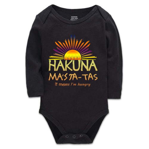 YCICIVDee Baby Bodysuit Hakuna Ma's Ta-Tas Unisex-Baby Infant Creeper,Bodysuit Newborn Rompers 0-3 Months Black
