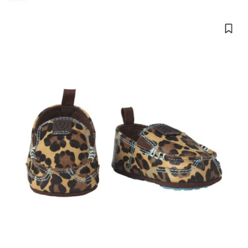 Ariat Infant-Girls' Lil Stomper Natalie Leopard Print Slip-On Shoes