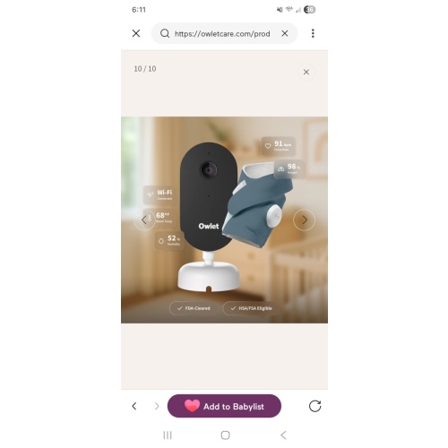Owlet Dream Duo – FDA-Cleared, All-In-One Smart Baby Monitoring System – Owlet US