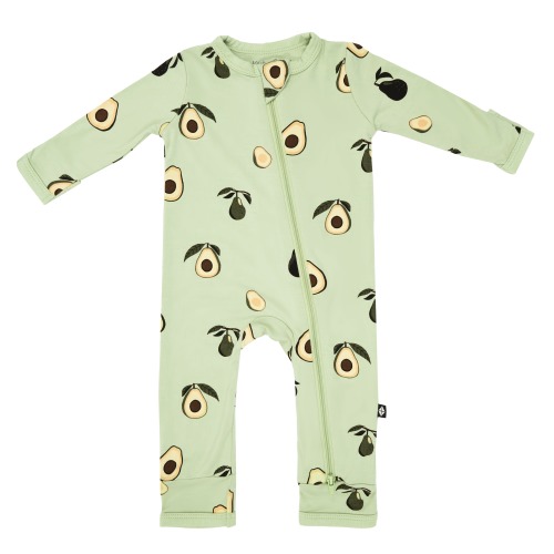 Zippered Romper in Avocado