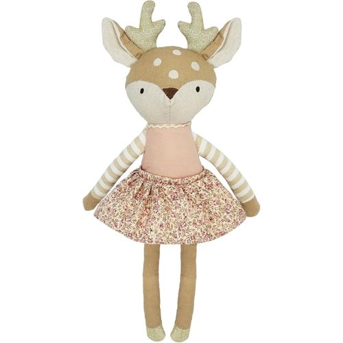 MON AMI Fleurette The Fawn Stuffed Doll – 16 Inches Woodland Plush Toy | Soft & Cuddly Deer Doll for All Ages | Perfect for Nursery Décor, Birthdays & Baby Showers