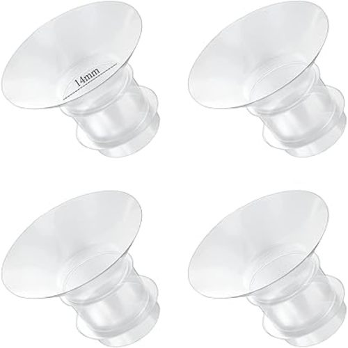 Flange Inserts 14mm for Medela,Spectra 24mm Shields/Flanges,Compatible with Momcozy M9/M5/M6/S12 Pro/S9 Pro Wearable Breast Pump,Reduce 24mm Nipple Tunnel Down to 14mm,4PCS